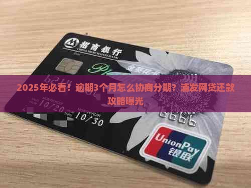 浦发网贷逾期协商分期还款怎么操作