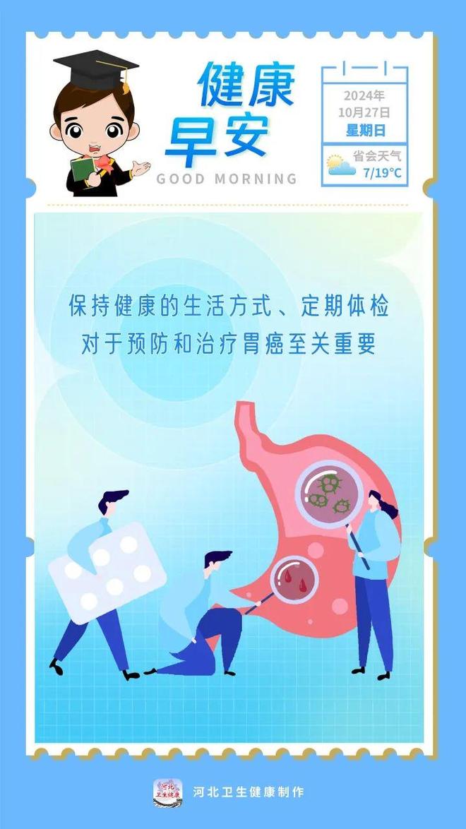 保持健康的生活方式、定期体检 对于预防和治疗胃癌至关重要